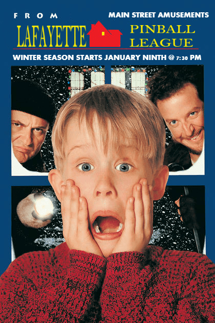 home alone league poster