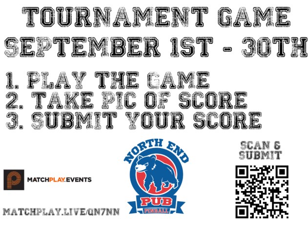 Tournament game signs