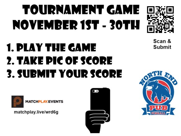 Tournament game signs layered Novmeber NEP