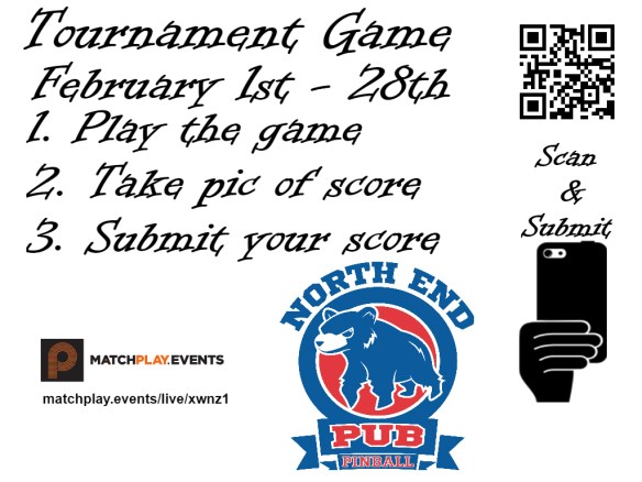 Tournament game signs layered February NEP