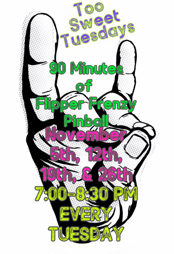 too sweet Tuedays flyer wtih dates